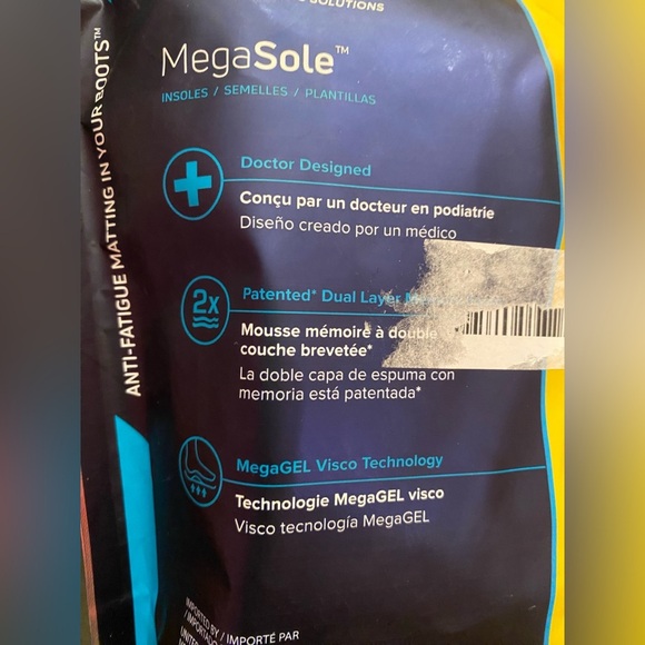 NEW MegaComfort Mega Sole Anti Fatigue Insoles Women’s Shoes Size 5-7 - Picture 6 of 9